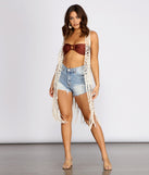 Crochet Cutie Duster Vest is a trendy pick to create 2023 festival outfits, festival dresses, outfits for concerts or raves, and complete your best party outfits!