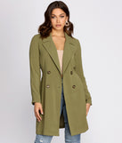 Cosmopolitan Chic Belted Trench Coat helps create the best summer outfit for a look that slays at any event or occasion!