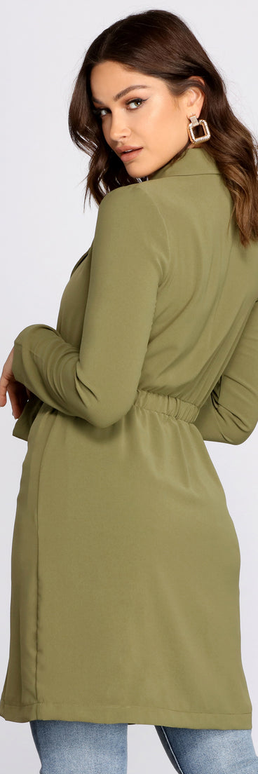 Cosmopolitan Chic Belted Trench Coat for 2023 festival outfits, festival dress, outfits for raves, concert outfits, and/or club outfits