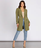 Cosmopolitan Chic Belted Trench Coat helps create the best summer outfit for a look that slays at any event or occasion!