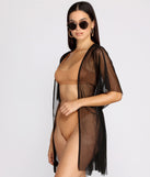 Chic And Sheer Mesh Kimono helps create the best summer outfit for a look that slays at any event or occasion!