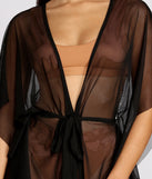 Chic And Sheer Mesh Kimono helps create the best summer outfit for a look that slays at any event or occasion!