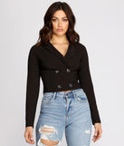 Double Breasted Cropped Blazer helps create the best summer outfit for a look that slays at any event or occasion!
