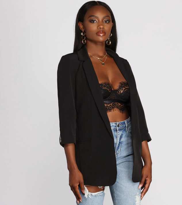 Making The Rules Boyfriend Blazer helps create the best summer outfit for a look that slays at any event or occasion!