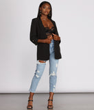 Making The Rules Boyfriend Blazer helps create the best summer outfit for a look that slays at any event or occasion!