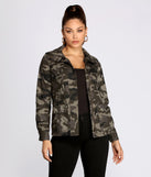 Makin' Time Lightweight Camo Jacket helps create the best summer outfit for a look that slays at any event or occasion!