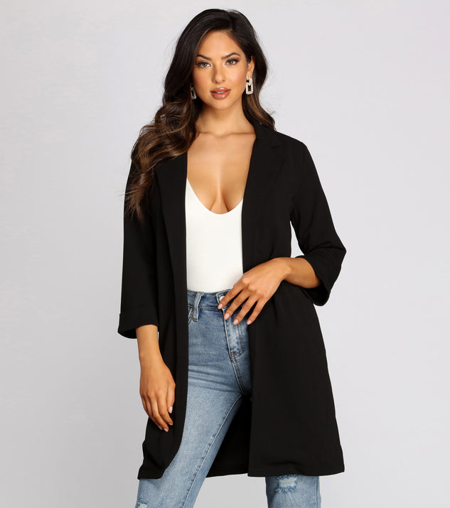 High Standards Long Blazer helps create the best summer outfit for a look that slays at any event or occasion!