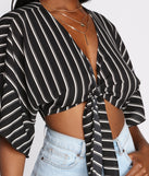 With fun and flirty details, Boho Feels Tie Front Top shows off your unique style for a trendy outfit for the summer season!
