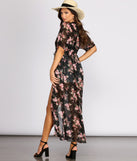Flowy Floral Kimono Sleeve Duster for 2023 festival outfits, festival dress, outfits for raves, concert outfits, and/or club outfits