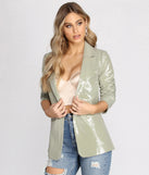 Sequins Are Forever Sage Blazer helps create the best summer outfit for a look that slays at any event or occasion!