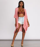 Just Relaxin' Ruffled Kimono helps create the best summer outfit for a look that slays at any event or occasion!