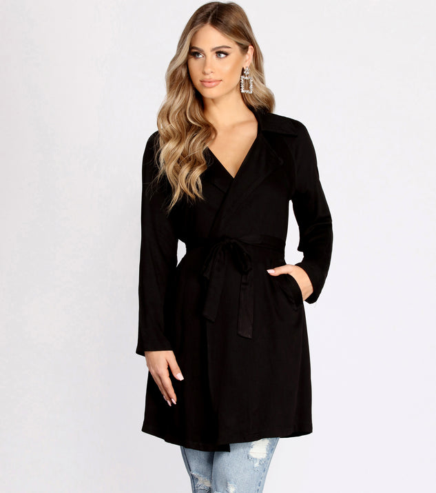 Nine To Five Belted Trench Coat & Windsor