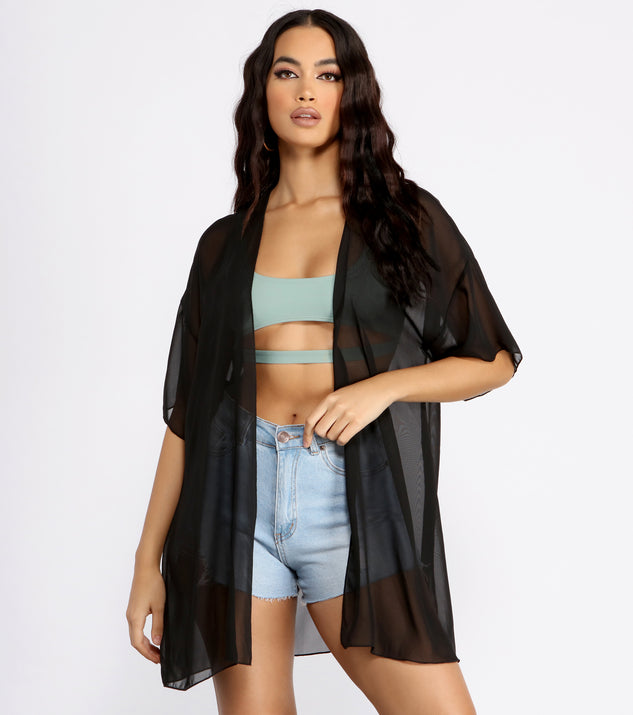 Classic Chiffon Kimono helps create the best summer outfit for a look that slays at any event or occasion!