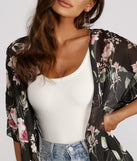 Floral Moment Chiffon Kimono helps create the best summer outfit for a look that slays at any event or occasion!