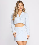 You’ll look stunning in the She's A Boss Babe Cropped Jacket when paired with its matching separate to create a glam clothing set perfect for a New Year’s Eve Party Outfit or Holiday Outfit for any event!