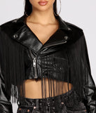 She's Got Some Edge Faux Leather Jacket is a trendy pick to create 2023 festival outfits, festival dresses, outfits for concerts or raves, and complete your best party outfits!