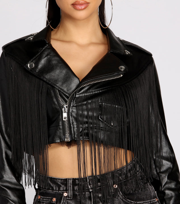 She's Got Some Edge Faux Leather Jacket | Windsor