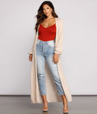 Dotted Devotion Belted Long Duster helps create the best summer outfit for a look that slays at any event or occasion!