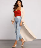 Dotted Devotion Belted Long Duster for 2023 festival outfits, festival dress, outfits for raves, concert outfits, and/or club outfits