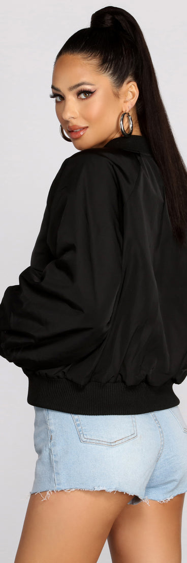 Zip It Up Bomber Jacket helps create the best summer outfit for a look that slays at any event or occasion!