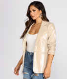 Sequin Boss Babe Blazer helps create the best summer outfit for a look that slays at any event or occasion!