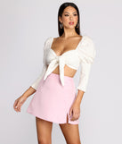 With fun and flirty details, Spring Fling Tie Front Top shows off your unique style for a trendy outfit for the summer season!