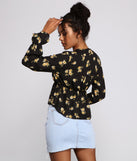 With fun and flirty details, Fall In Love With Floral Tie-Front Blouse shows off your unique style for a trendy outfit for the summer season!
