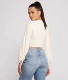 With fun and flirty details, Major Trendsetter Tie Front Crop Top shows off your unique style for a trendy outfit for the summer season!