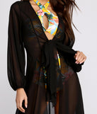 See Right Through You Long Sheer Duster for 2023 festival outfits, festival dress, outfits for raves, concert outfits, and/or club outfits
