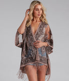 Bohemian Burnout Fringe Kimono helps create the best summer outfit for a look that slays at any event or occasion!