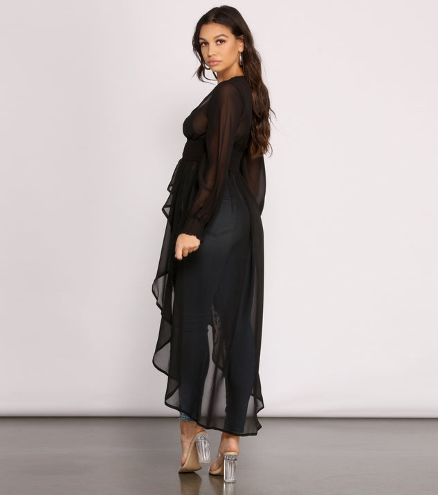 Effortless Beauty Chiffon High Low Top | Windsor