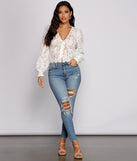 With fun and flirty details, Luxe and Lace Rhinestone Cardigan shows off your unique style for a trendy outfit for the summer season!