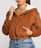 Corduroy Cutie Cropped Sherpa Jacket helps create the best summer outfit for a look that slays at any event or occasion!