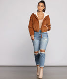 Corduroy Cutie Cropped Sherpa Jacket helps create the best summer outfit for a look that slays at any event or occasion!