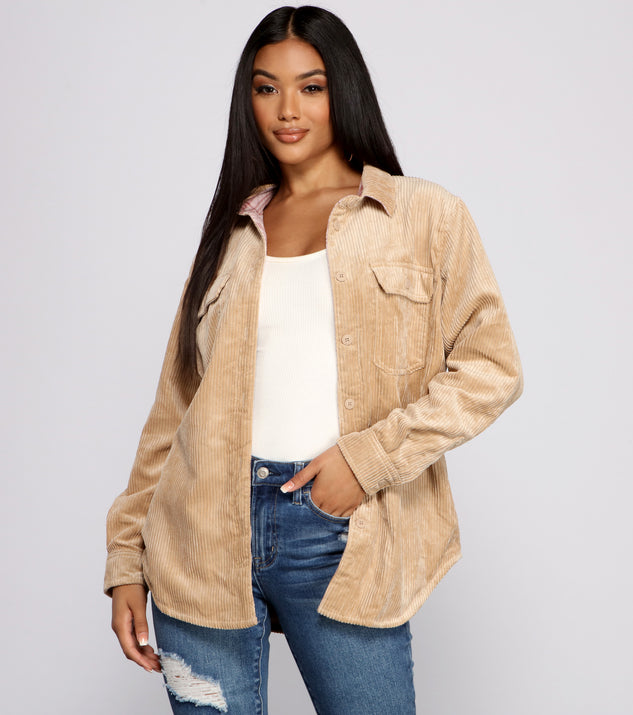 With fun and flirty details, Keep It Trendy Reversible Shacket shows off your unique style for a trendy outfit for the summer season!