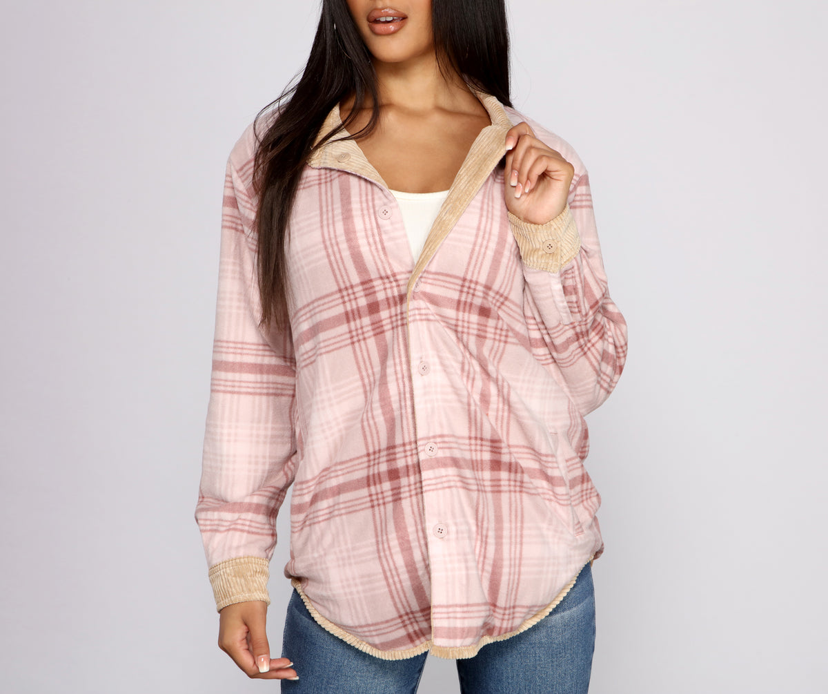 Keep It Trendy Reversible Shacket & Windsor