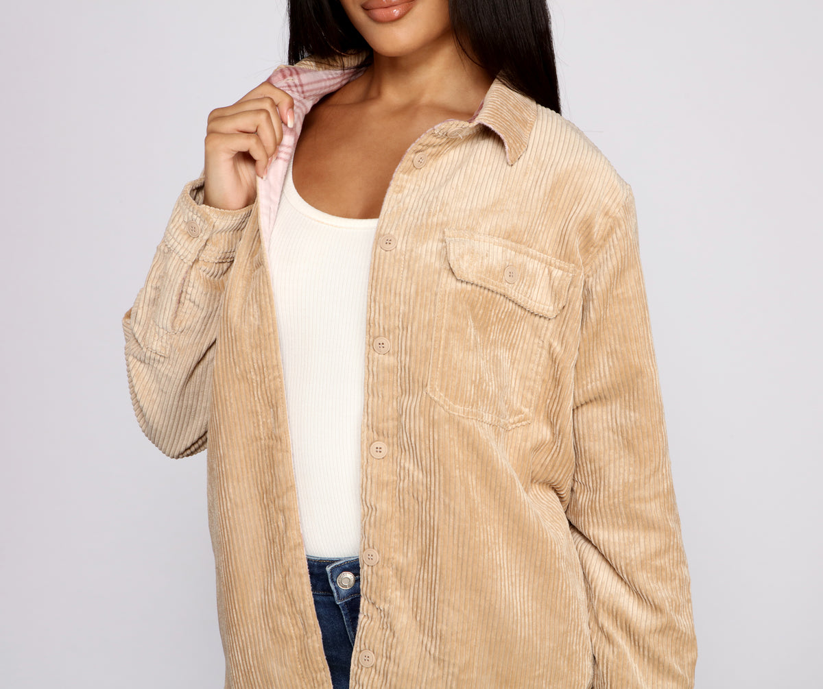 Keep It Trendy Reversible Shacket & Windsor