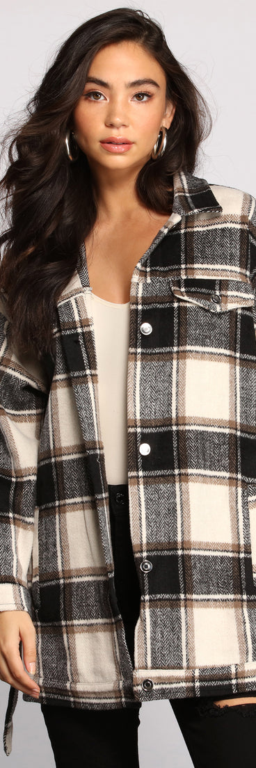 The One Belted Flannel Shacket helps create the best summer outfit for a look that slays at any event or occasion!
