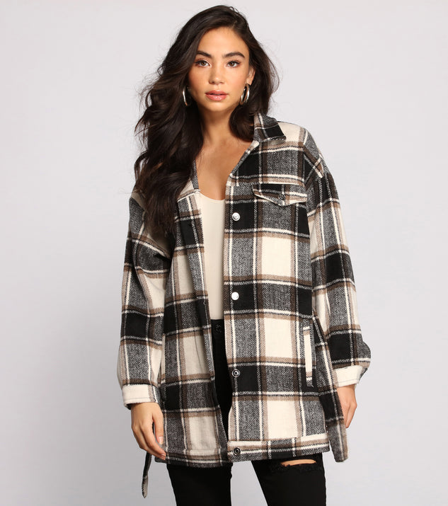 The One Belted Flannel Shacket | Windsor