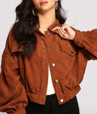 Casually Cute Button-Front Corduroy Jacket helps create the best summer outfit for a look that slays at any event or occasion!