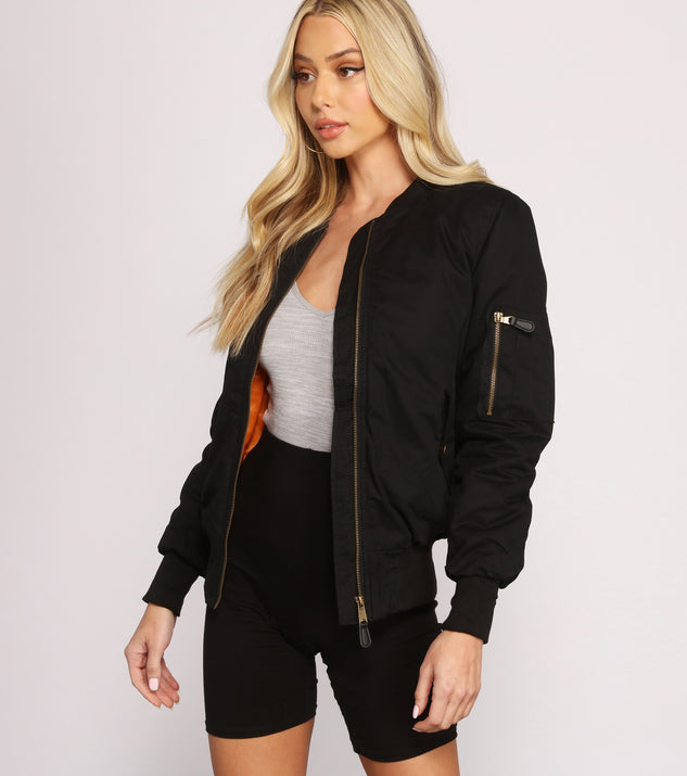 Edgy Chic Bomber Jacket | Windsor