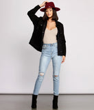 The Classic Button Down Corduroy Jacket helps create the best summer outfit for a look that slays at any event or occasion!