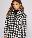 With fun and flirty details, So Chic Houndstooth Woven Shacket shows off your unique style for a trendy outfit for the summer season!