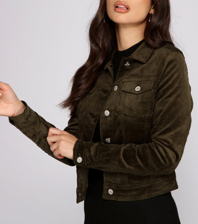 On That Basic Vibe Corduroy Jacket helps create the best summer outfit for a look that slays at any event or occasion!