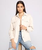 With fun and flirty details, Trendy Corduroy Button-Up Shacket shows off your unique style for a trendy outfit for the summer season!