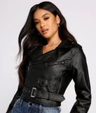 Edgy Glam Faux Leather Quilted Moto for 2023 festival outfits, festival dress, outfits for raves, concert outfits, and/or club outfits
