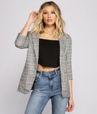 Perfectly Plaid Lined Blazer helps create the best summer outfit for a look that slays at any event or occasion!