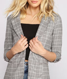 Perfectly Plaid Lined Blazer helps create the best summer outfit for a look that slays at any event or occasion!