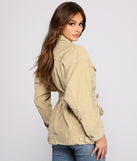 Lookin' Chic Corduroy Belted Jacket for 2023 festival outfits, festival dress, outfits for raves, concert outfits, and/or club outfits