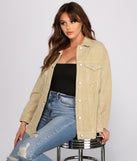 Lookin' Chic Corduroy Belted Jacket helps create the best summer outfit for a look that slays at any event or occasion!